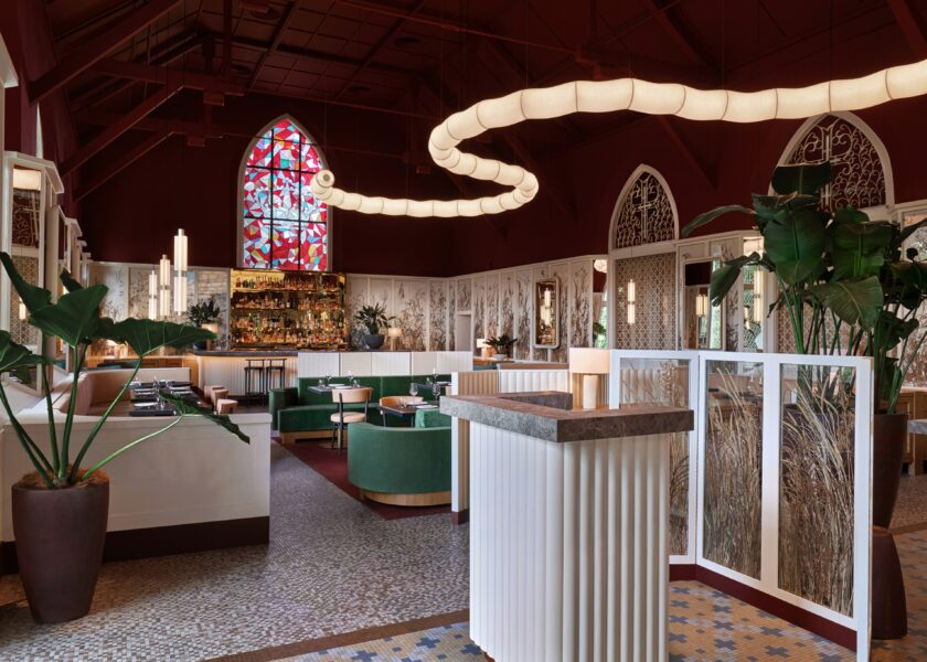 Lunch Hour At French Restaurant Claudine