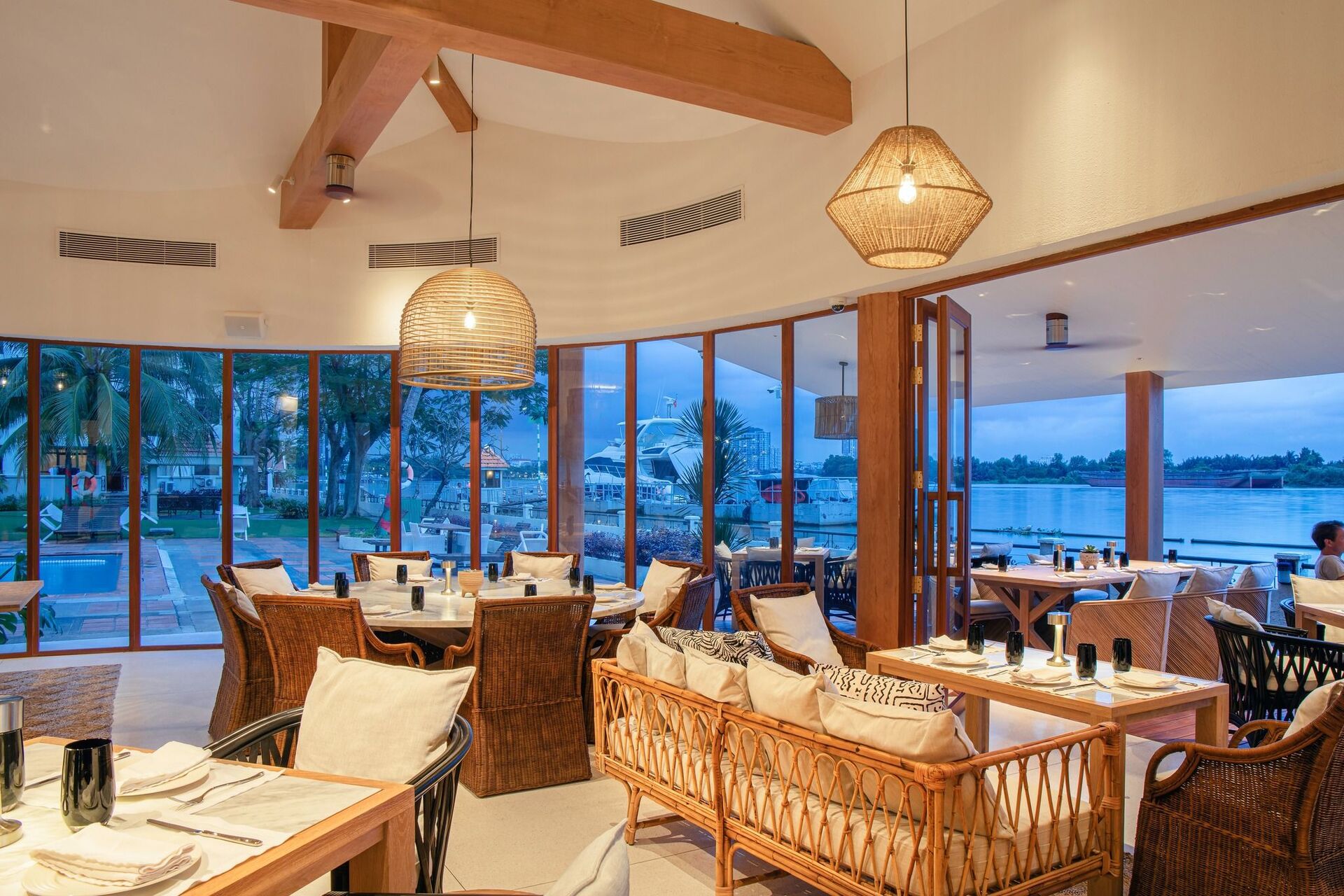 A Bohemian Chic Brunch Spot By The River