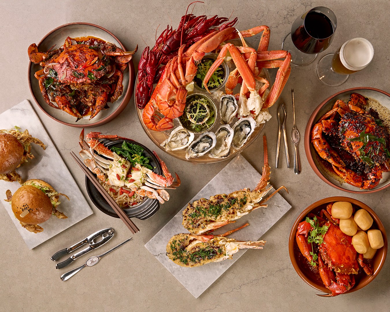 Lobster, Crab And Seafood Buffet At Estate