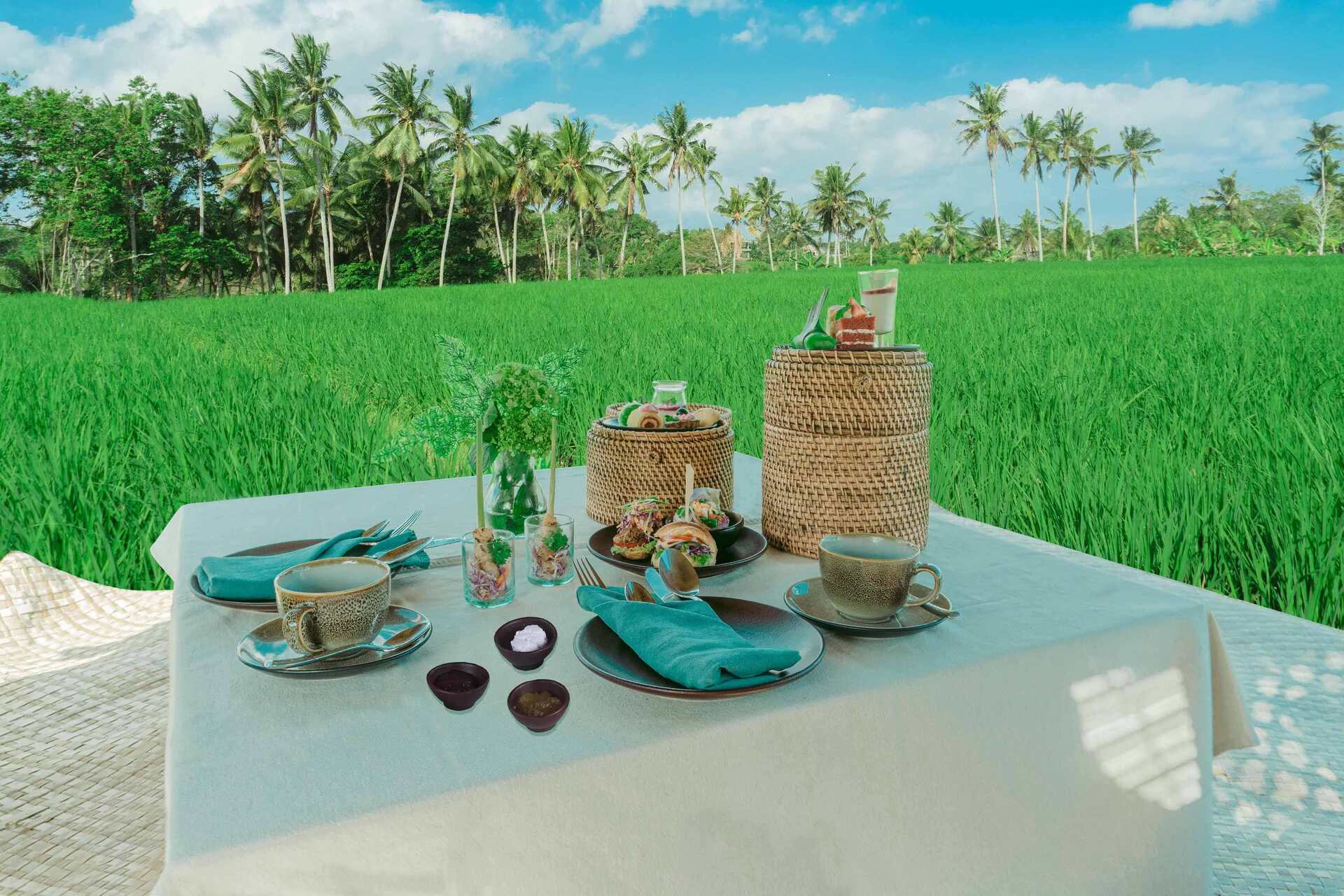 Have An Afternoon Tea Picnic At The Westin Farm In Ubud