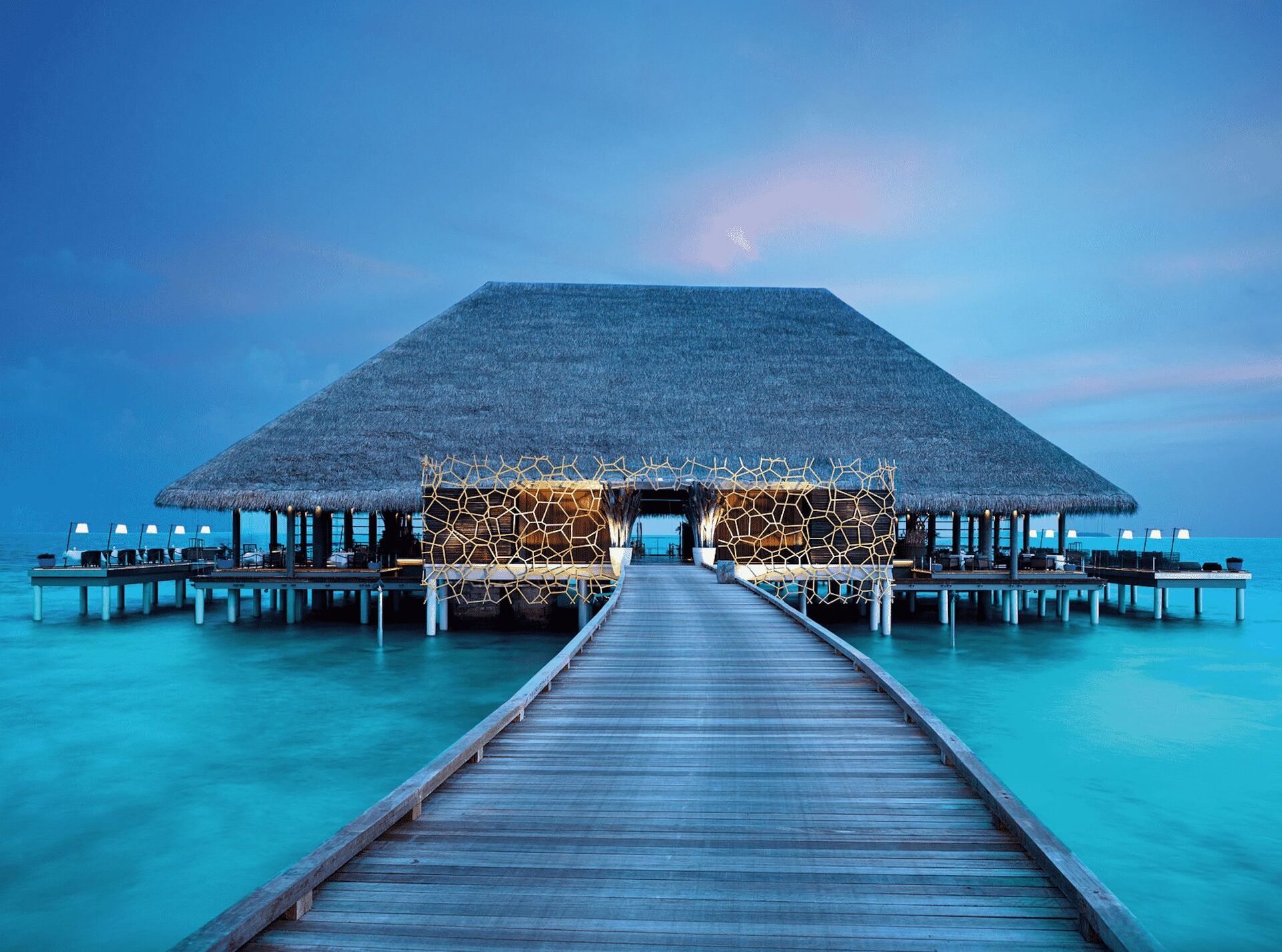 Dining In Paradise At A Private Island In The Maldives