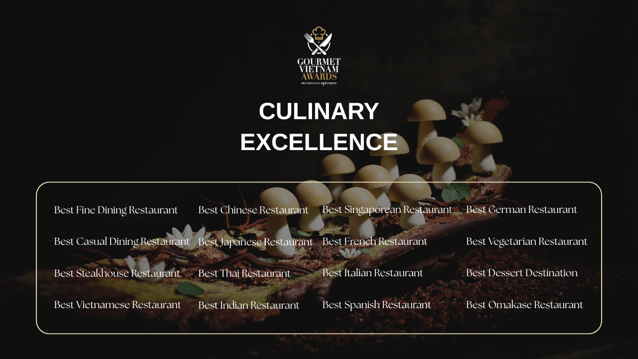 Culinary Excellence<br> Vietnam's Finest On The Global Stage